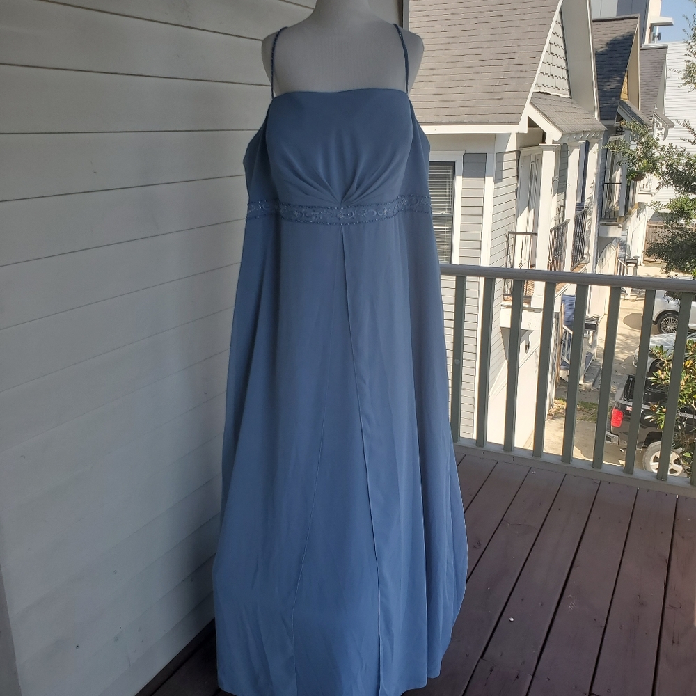 Womens Plus Size Formal Bridesmaid Full Length Dress Black Tie